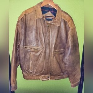 Vintage leather jacket by Peter England.
